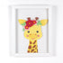 3D Little Giraffe Portrait - Wall Art